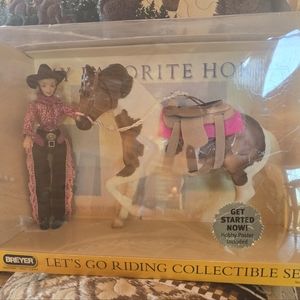 COPY - Breyer let's go riding western collectible set new in box
